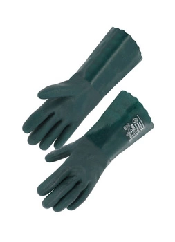PVC 304 HANDSCHUHE 40CM GRÜN 